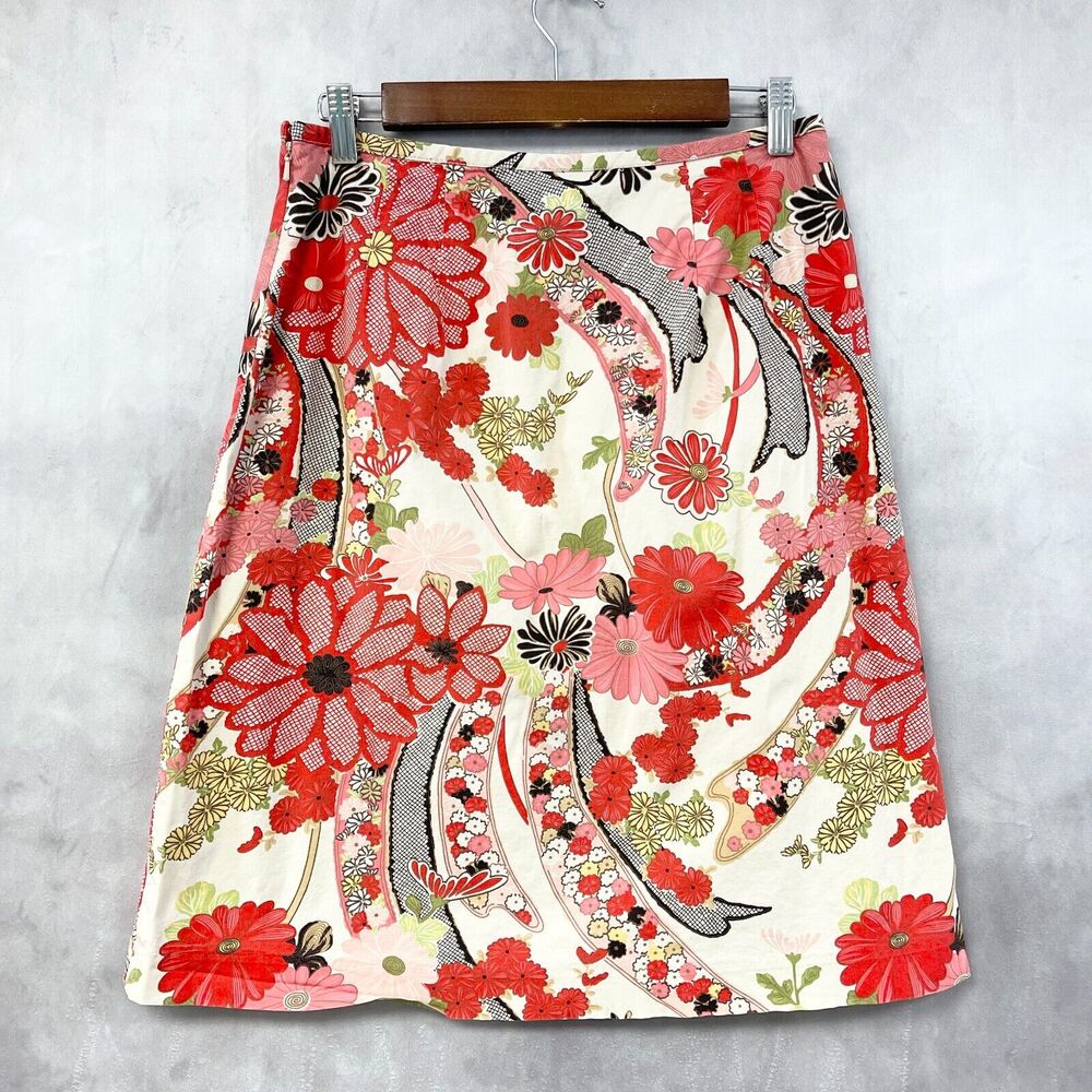 VTG 90s The Limited Stretch Floral Mini Skirt Women 6 Feminine Mod Delicate
